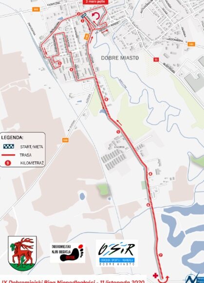 Mapa trasy IX DBN